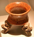 Tripod vessel from Atlantic, Costa Rica at Museum of America. Madrid, Spain