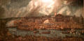 Painting of Seville, Spain, center of commerce for the New World attrib. Sánchez Coello at Museum of America. Madrid, Spain.