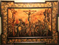 Crucifixion painting from Mexico at Museum of America. Madrid, Spain.