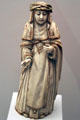 St Rose of Lima ivory carving from Mexico at Museum of America. Madrid, Spain.