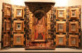 Portable altarpiece used by Spanish military officer from Colombia at Museum of America. Madrid, Spain.