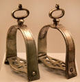 Silver alloy stirrups from Argentina at Museum of America. Madrid, Spain.