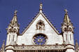 Upper facade of Cathedral Santa Maria. Leon, Spain.