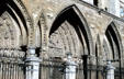 Portals of Cathedral Santa Maria. Leon, Spain.