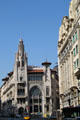 Caixa de Pensions building. Barcelona, Spain.