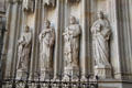 Statues of Apostles at Barcelona Cathedral. Barcelona, Spain.