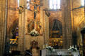 High Altar of Barcelona Cathedral. Barcelona, Spain.