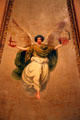 Angel of industry ceiling painting detail in Queen Regent's room at Barcelona City Hall. Barcelona, Spain.
