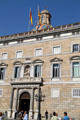 Dome & Renaissance details of Palau de la Generalitat de Catalunya on building started 1418-25. Barcelona, Spain.