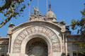 Palace of Justice portal details. Barcelona, Spain.