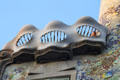 Ovoid balcony atop Casa Batlló. Barcelona, Spain.