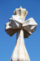 Gaudi's four-armed cross atop at Casa Batlló. Barcelona, Spain.