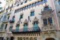 Mid-level facade section of Casa Amatller. Barcelona, Spain.