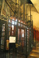 Caged antique elevator in Casa Amatller. Barcelona, Spain.