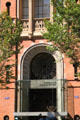 Portal detail of Domènech's Fundació Antoni Tàpies building. Barcelona, Spain.