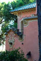 Decoration of Gaudi House in Parc Güell. Barcelona, Spain.
