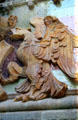 Carved eagle at Hospital de Sant Pau. Barcelona, Spain