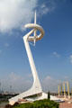 Olympic Tower served as symbol & communications tower built for Barcelona Olympic Games. Barcelona, Spain