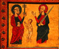 Painting of St Peter & St Paul by Master of Soriguerola at Museu Nacional d'Art de Catalunya. Barcelona, Spain.