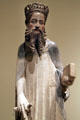 Carving of St Anthony Abbot by Jaume Cascalls at Museu Nacional d'Art de Catalunya. Barcelona, Spain.
