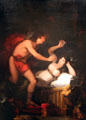 Allegory of Cupid & Psyche painting by Francisco de Goya at Museu Nacional d'Art de Catalunya. Barcelona, Spain.