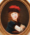 Portrait of a young girl by Élisabeth-Louise Vigée Le Brun at Museu Nacional d'Art de Catalunya. Barcelona, Spain.
