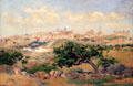 Vista of Toledo painting by Aureliano de Beruete at Museu Nacional d'Art de Catalunya. Barcelona, Spain.