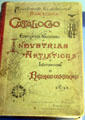 Catalogue from Barcelona's 1892 National Exposition of Industrial Arts at Museum of Decorative Arts. Barcelona, Spain.