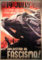 Spanish Civil War poster by Carles Fontsere at Museum of Decorative Arts. Barcelona, Spain.