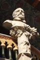 Bust of Giovanni Pierluigi da Palestrina on Palace of Catalan Music. Barcelona, Spain.