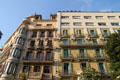 Rambla de Catalunya 119 & 121 balconies. Barcelona, Spain.