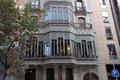 Rear facade of Palacio Baró de Quadras. Barcelona, Spain.