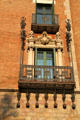 Balcony of Casa Terrades. Barcelona, Spain.