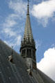 Clock / bell spire of Hotel Dieu. Beaune, France.
