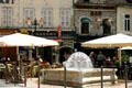 Restaurants in on Place Carnot. Beaune, France.