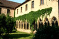 Gothic cloister of Unterlinden Museum in a former Dominican convent. Colmar, France