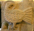 Sandstone relief of eagle of St. John the Evangelist from Alspach in Unterlinden Museum. Colmar, France.