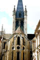 Rear of Notre Dame church. Dijon, France.