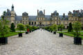Farewell Courtyard at Fontainbleau Palace. Fontainbleau, France.