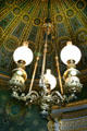 Chandelier in buffet hall at Fontainbleau Palace. Fontainbleau, France.
