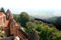 View of surrounding valley from Haut Koenigsbourg. France.