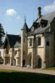 Porter's Lodge with neo-Gothic addition served as entrance to Abbey of Jumièges. Jumièges, France.