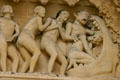 Souls entering jaws of hell at Last Judgment on tympanum of Cathedral. Metz, France.