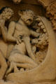 Detail of souls entering jaws of hell at Last Judgment on tympanum of Cathedral. Metz, France.