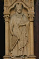 Relief of King with Harp on Cathedral. Metz, France.
