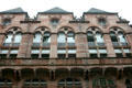 Neo Romanesque building in German Imperial quarter. Metz, France.