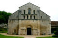 Church of Fontenay Abbey which is second oldest Cistercian community founded by St. Bernard. Fontenay, France