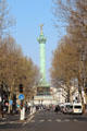 Approach to July Column at Place de la Bastille. Paris, France.