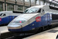 High speed TGV trains at Gare de Lyon. Paris, France.