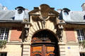 Door of Hôtel d'Almeras. Paris, France.